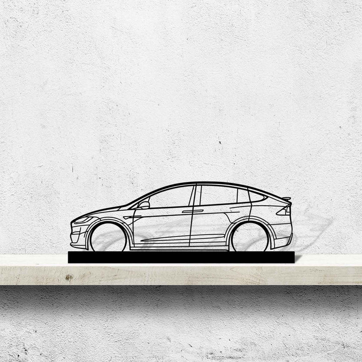 Model X Silhouette Art Stand