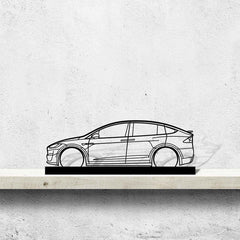 Model X Silhouette Art Stand