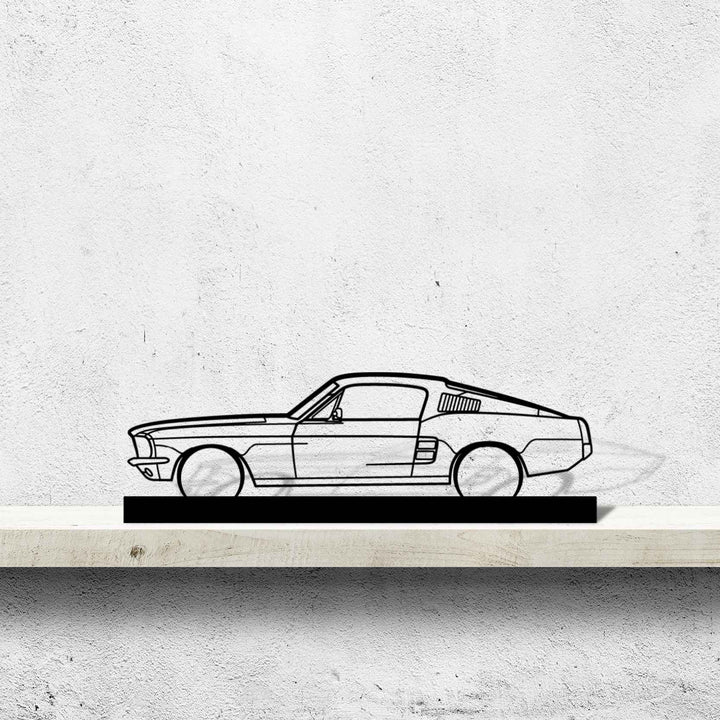 Mustang GT Fastback 390s Silhouette Art Stand