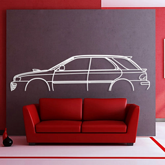 Subaru Outback 2000 Silhouette Wall Art