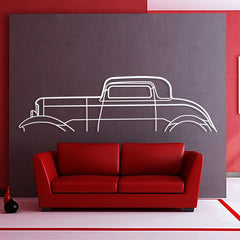 1932 3 Window Silhouette Wall Art