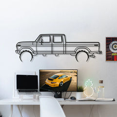 1976 F-350 Silhouette Wall Art