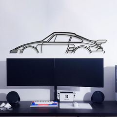 911 Flat Nose 1973 Classic Silhouette Wall Art