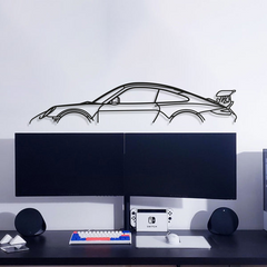 911 997 GT3 RS Classic Silhouette Wall Art