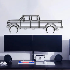 1976 F-350 Silhouette Wall Art