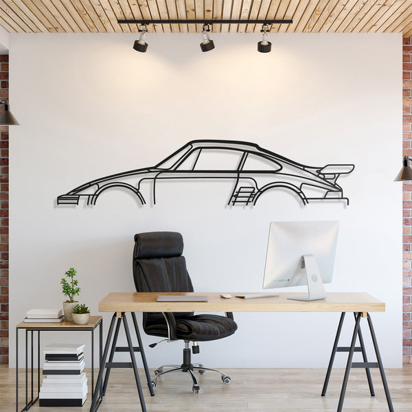 911 Flat Nose 1973 Classic Silhouette Wall Art