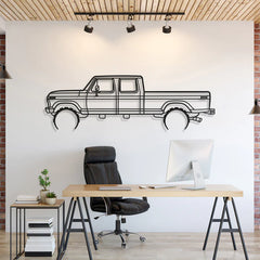 1976 F-350 Silhouette Wall Art