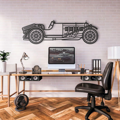 Mercedes-Benz SSK 1929 Silhouette Wall Art