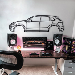 2019 Cayenne 3rd Gen Silhouette Wall Art