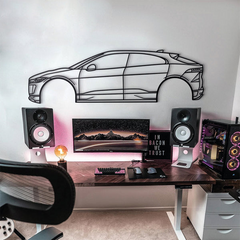 2019 I-Pace 1st Gen Silhouette Wall Art