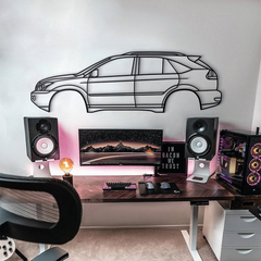 Lexus RX 2nd Gen 2004 Silhouette Wall Art