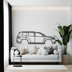 Toyota Highlander 2nd Gen (XU40) 2008 Silhouette Wall Art