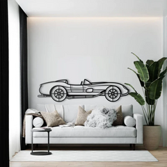 1957 250 Testa Rossa Silhouette Wall Art