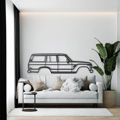 Toyota Land Cruiser 4th Gen (J60) 1980 Silhouette Wall Art