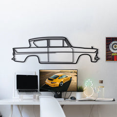 1959 Anglia 105E Silhouette Wall Art