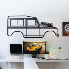 Land Rover Series III 1972 Silhouette Wall Art