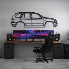 2000 X5 E53 1st Gen Silhouette Wall Art