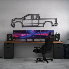 2020 Silverado 2500HD 4th Gen Silhouette Wall Art