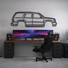 2002 Escalade 2nd Gen Silhouette Wall Art