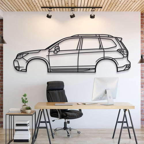 Subaru Forester 4th Gen 2014 Silhouette Wall Art