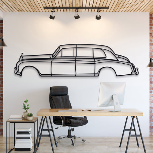 Rolls-Royce Phantom VI 1968 Silhouette Wall Art