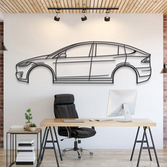 Tesla Model X Performance 2020 Silhouette Wall Art