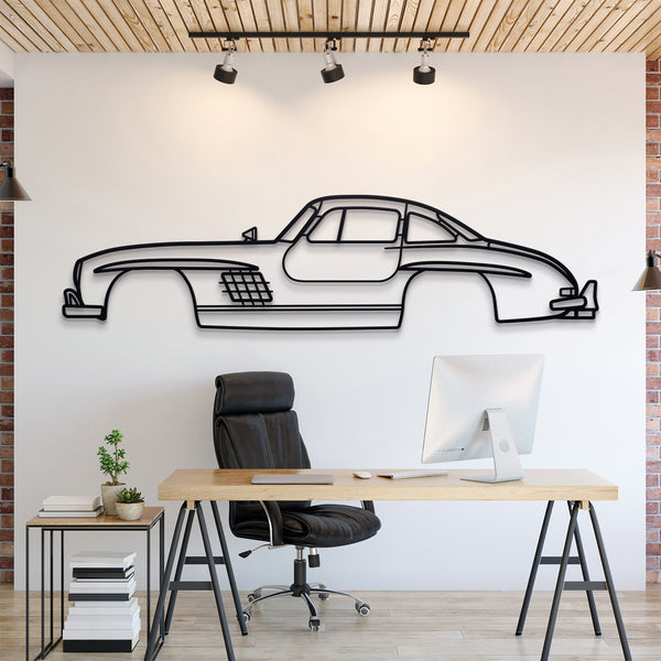 Mercedes-Benz 300 SL Coupé 1954 Silhouette Wall Art