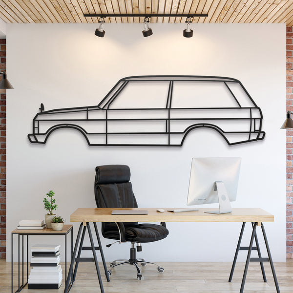 Land Rover Range Rover 1973 Silhouette Wall Art