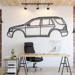 Mercedes-Benz M-Class W163 (1st Gen) 1998 Silhouette Wall Art