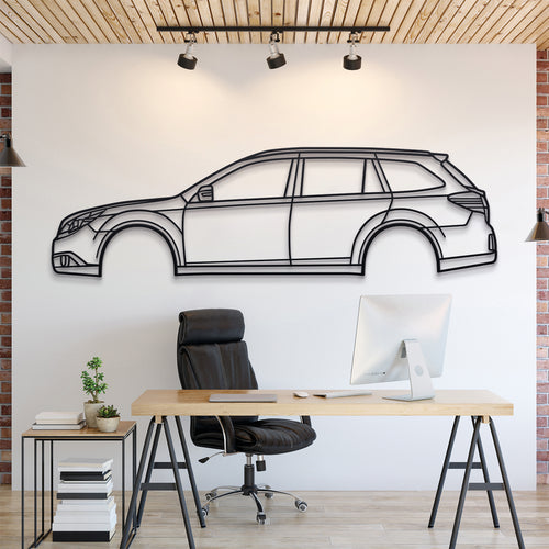 Subaru Outback 4th Gen 2010 Silhouette Wall Art