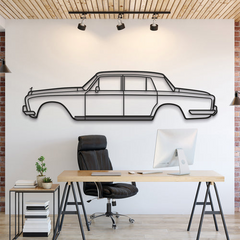 Rolls-Royce Silver Shadow 1965 Silhouette Wall Art