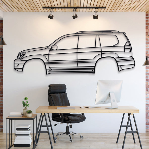 Lexus GX 1st Gen 2003 Silhouette Wall Art