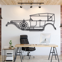 Rolls-Royce Silver Ghost 1907 Silhouette Wall Art