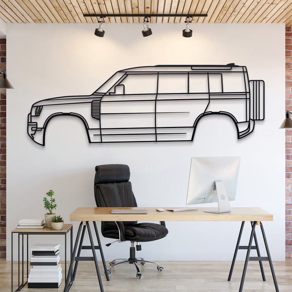 Land Rover Defender L663 (5th Gen) 2020 Silhouette Wall Art