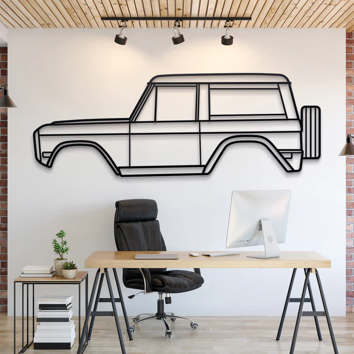 1975 Bronco Silhouette Wall Art