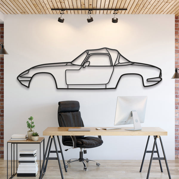 Lotus Elan Sprint 1971 Silhouette Wall Art