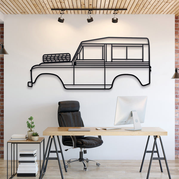 Land Rover Series III 1972 Silhouette Wall Art