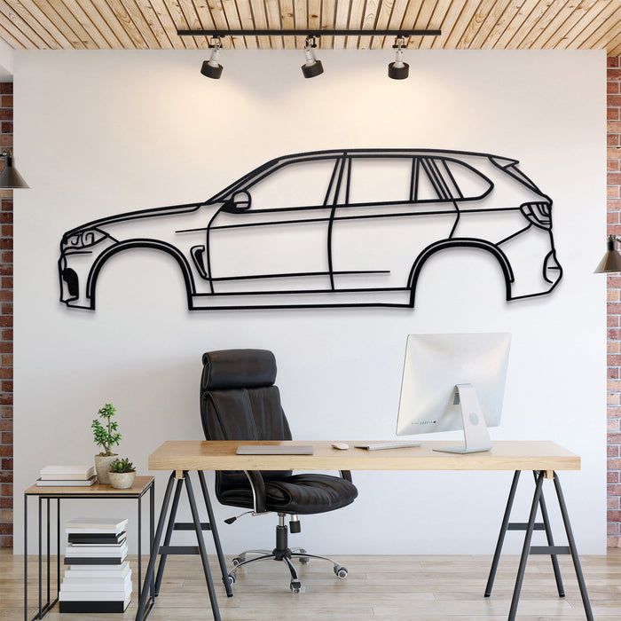 2015 X5 M F85 3rd Gen Metal Silhouette Wall Art