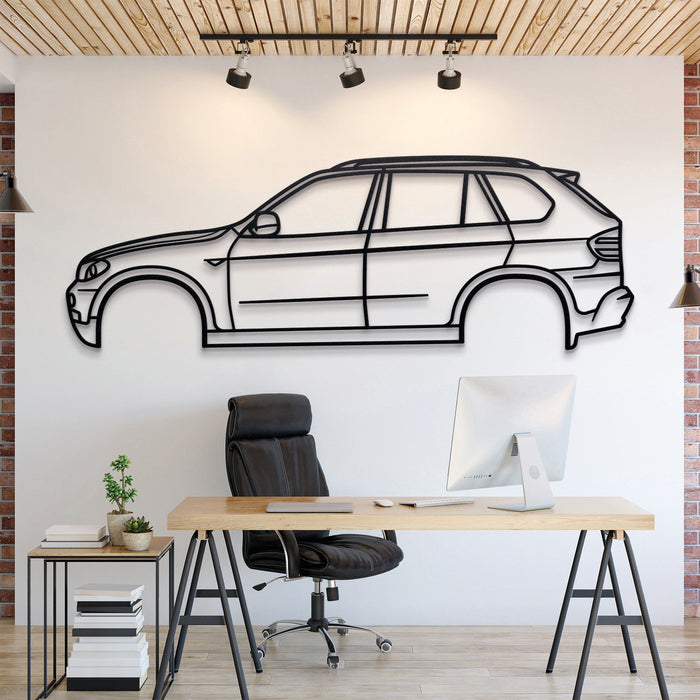 2007 X5 E70 2nd Gen Silhouette Wall Art