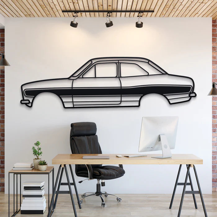 1973 Escort RS1600 Silhouette Wall Art