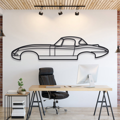 1964 Lightweight E-Type Silhouette Wall Art