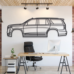 2021 Escalade 5th Gen Silhouette Wall Art