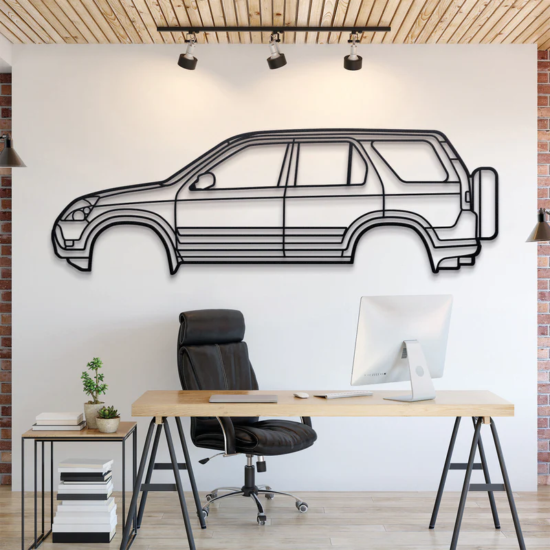 2002 CR-V 2nd Gen Silhouette Wall Art