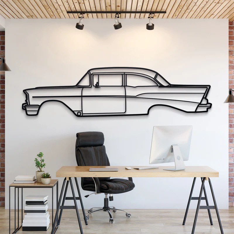 1957 Bel Air Silhouette Wall Art