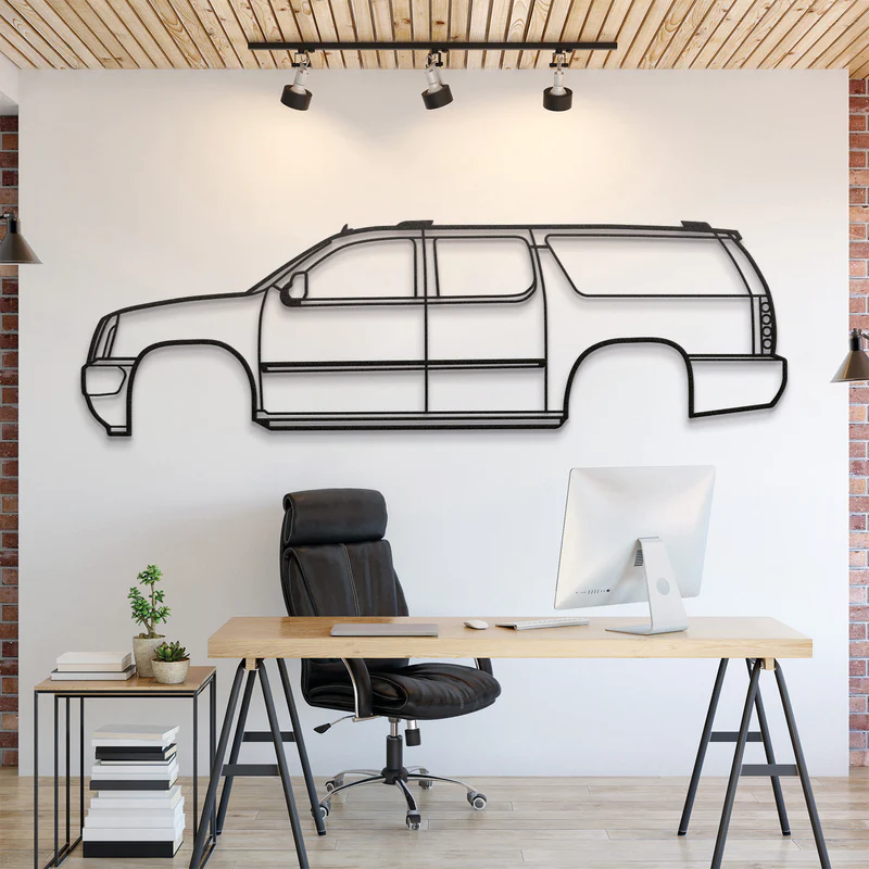 2007 Yukon 3rd Gen Silhouette Wall Art