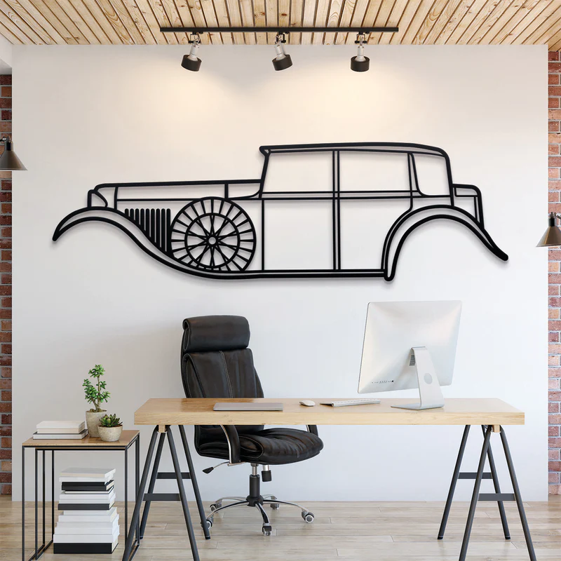 1930 8 Litre Silhouette Wall Art