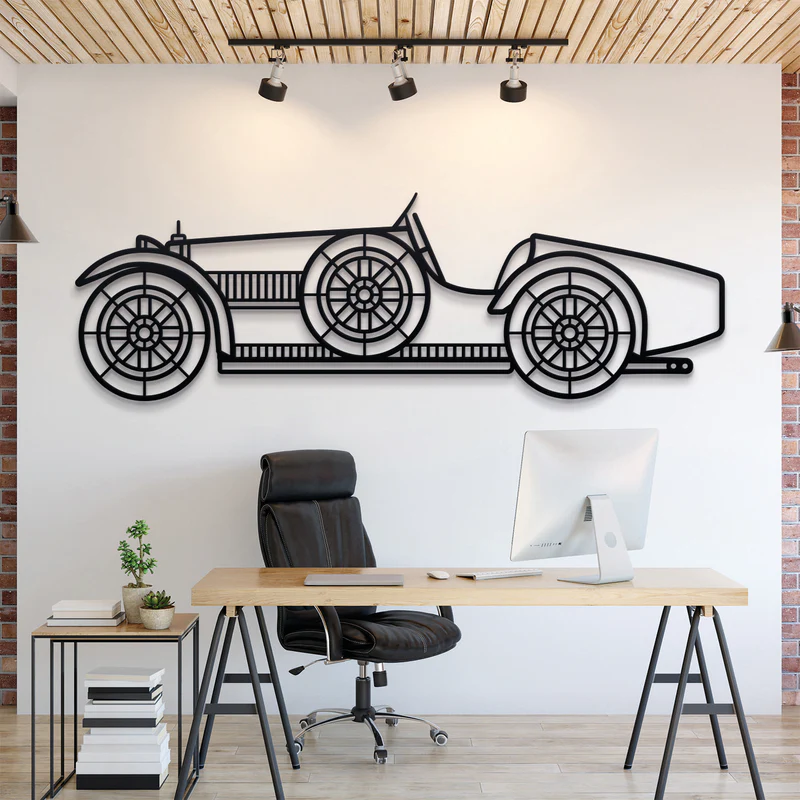 1926 Type 35 C Silhouette Wall Art