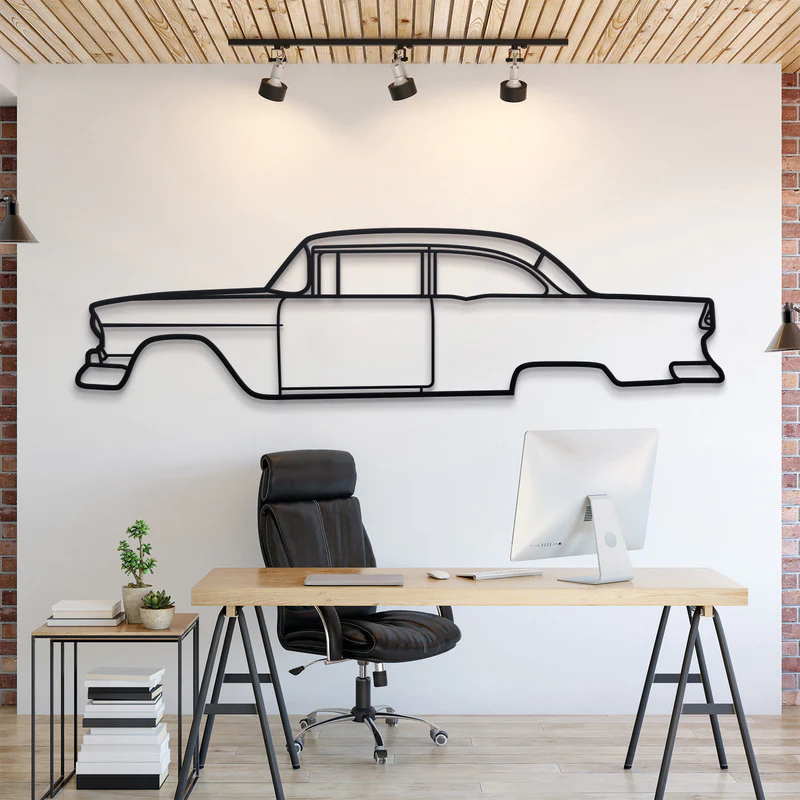 1955 150 Utility Sedan Silhouette Wall Art