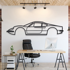 1969 Dino 246 GT Silhouette Wall Art