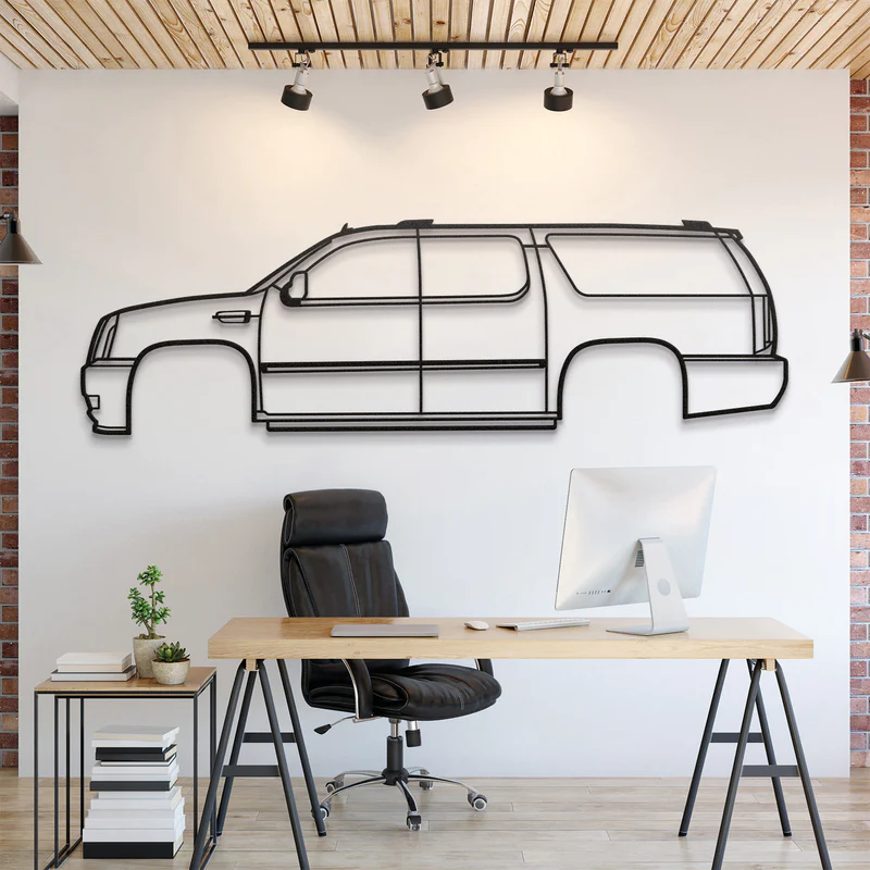 2007 Escalade ESV 3rd Gen Silhouette Wall Art